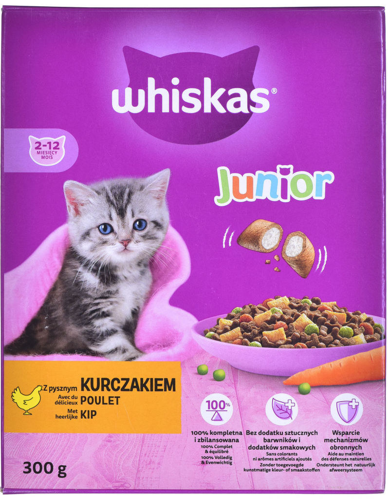 Whiskas Junior kuře 0,3 kg