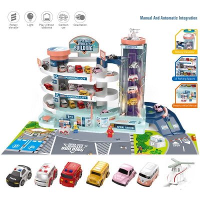 iMex Toys XL garáž s interaktivním posuvným výtahem – Zboží Mobilmania