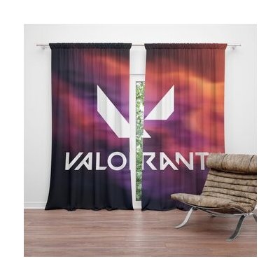 Sablio Závěs VALORANT Glow: 2ks 140x250cm – Hledejceny.cz