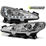 Tuning-Tec Přední čirá LED světla Peugeot 207 | 207+ (2006 - 2015) - chromované – Hledejceny.cz