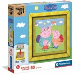 CLEMENTONI Frame Me Up Prasátko Peppa 60 dílků – Zboží Dáma