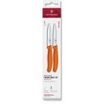 VICTORINOX Swiss Classic paring knife set 2 ks 10cm straight/wavy orange box – Zboží Dáma