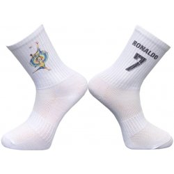 Numberoplus Dětské ponožky Cristiano Ronaldo CR07 Bílá