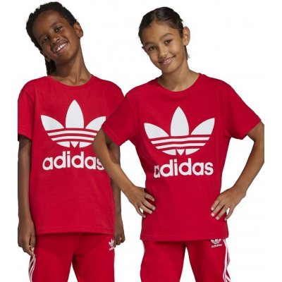 adidas t-shirt Trefoil t-shirt IB9929 červená – Zboží Mobilmania