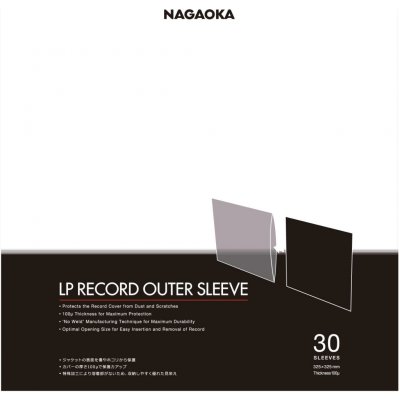 Nagaoka JC30LP Vnější obaly LP 30ks – Zboží Živě