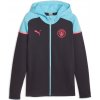 Pánská mikina Puma Manchester City Casuals Hooded JKT M 772904 03 tm.modrá/sv.modrá