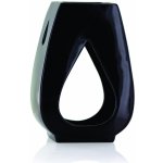 Ashleigh & Burwood Aroma lampa DROPLET na vonný olej, černá glazovaná keramika