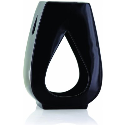 Ashleigh & Burwood Aroma lampa DROPLET na vonný olej, černá glazovaná keramika – Zboží Mobilmania