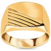 Prsteny iZlato Forever zlatý pánský pečetní prsten IZ22420