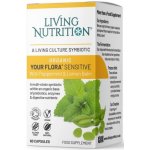 Living nutrition Fermentovaná synbiotika s mátou peprnou a meduňkou lékařskou Your Flora Sensitive 60 kapslí – Hledejceny.cz