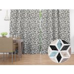Biante Dekorační závěs Leona LN-059 Tyrkysovo-černá mozaika 130x230 cm – Zboží Mobilmania