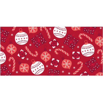 Albi Vánoční obálka na peníze - Červené ozdoby – Zboží Dáma