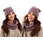 Fashionweek dámská čepice a šála cashmere touch Z-K6 Fialový – Hledejceny.cz