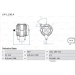 Generátor BOSCH 0 986 048 380