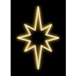 DecoLED LED světelná hvězda závěsná 60x90 cm teple bílá – Hledejceny.cz