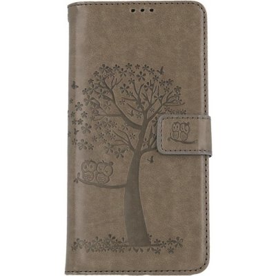 Pouzdro TopQ Samsung A13 knížkové Šedý strom sovičky – Zboží Mobilmania