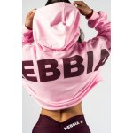 Nebbia oversized mikina s kapucí OWN YOUR POWER 433 růžová – Zboží Dáma