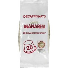 Manaresi Decaffeinato Bezkofeinové kávové kapsle do Nespresso 20 ks