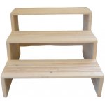 Hanscraft Schůdky k vířivce 3 stupně 100 cm natural 173007 – HobbyKompas.cz