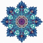 Diamondi Diamantové malování MODRÁ MANDALA 40 x 50 cm bez rámu a bez vypnutí plátna – Hledejceny.cz