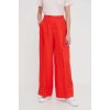 Dámské klasické kalhoty United Colors of Benetton široké high waist 4AGHDF016 červené