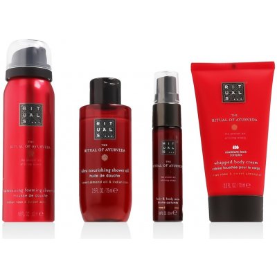 Rituals The Ritual Of Ayurveda sprchový olej 75 ml + Rituals The Ritual Of Ayurveda sprchová pěna 50 ml + tělový sprej 20 ml + tělový krém 70 ml – Hledejceny.cz