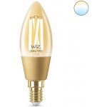 WiZ LED žárovka filament amber E14 C35 4,9W 370lm 2000-5000K IP20, stmívatelná – Zboží Mobilmania