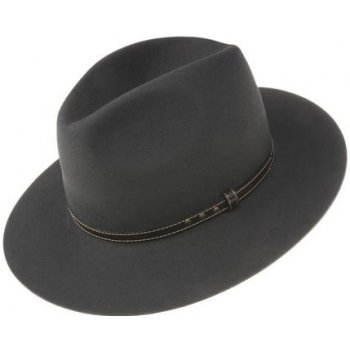 Luxusní plstěný klobouk tmavě šedá Q8019 10374/07BI