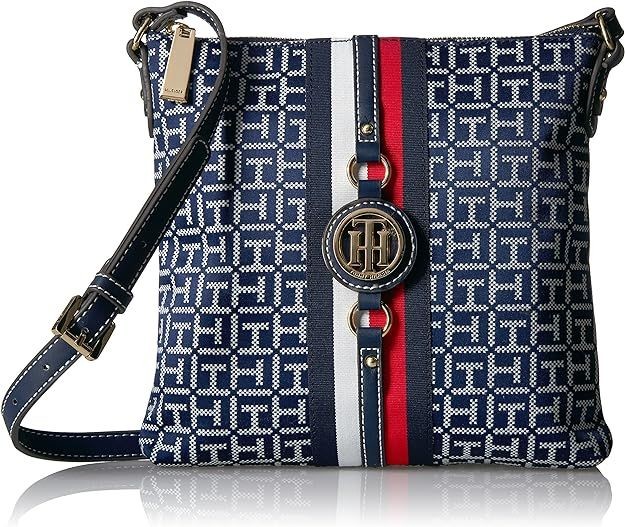 Tommy Hilfiger dámská crossbody kabelka Jaden Monogram modrá