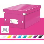 LEITZ WOW Click & Store DVD 20.6 x 14.7 x 35,2 cm, růžová – Hledejceny.cz