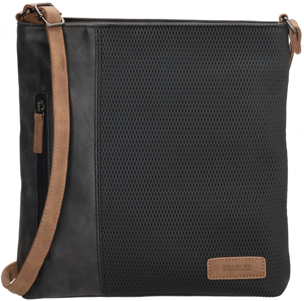 Beagles kabelka přes rameno crossbody černá 17595