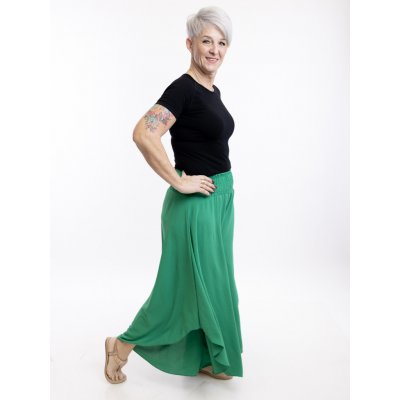 Italy fashion kalhotová sukně CANDY trávově zelená – Zboží Dáma