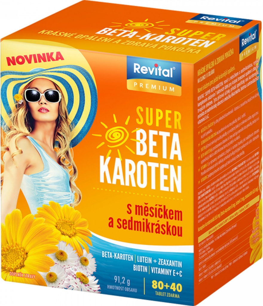 Revital Super Beta-karoroten měsíček + sedmikráska 120 tablet