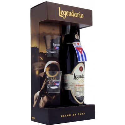 Legendario 34% 0,7 l (dárkové balení 2 panáky) – Zboží Mobilmania