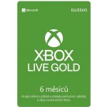 Microsoft Xbox Live Gold členství 6 měsíců – Zboží Dáma