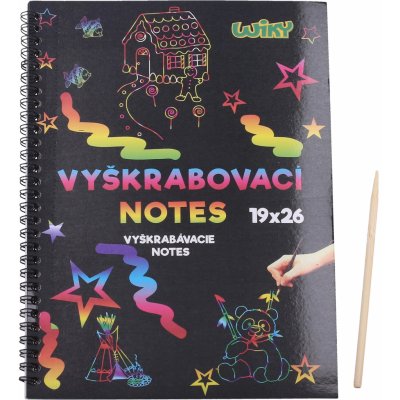 Wiky kreativita Vyškrabovací notes 26x19cm 10 listů – Zbozi.Blesk.cz