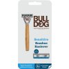 Ruční holicí strojek Bulldog Sensitive Bamboo + hlavice 2 ks