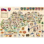 POPULAR Mapa Slovenska 160 dílků – Zboží Dáma
