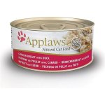 Applaws Cat Tin pro kočku s kuřetem a kachnou 6 x 70 g – Zboží Mobilmania