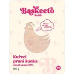 Baskeeto Kuřecí šunka výběrová 80% masa 100 g – Zboží Dáma