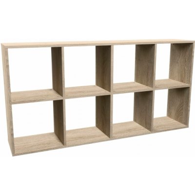Topeshop MALAX 2X4 SONOMA Knihovna do obývacího pokoje – Sleviste.cz