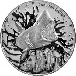 The Perth Mint Australia NEJNEBEZPEČNĚJŠÍ VELKÝ BÍLÝ ŽRALOK 1 oz