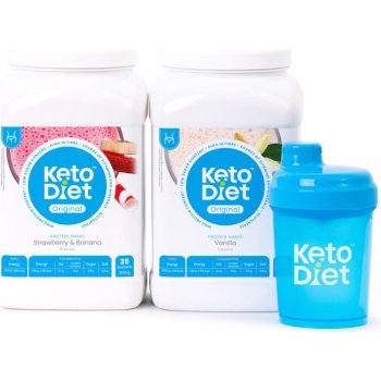 KetoDiet 2 týdenní proteinové nápoje BASIC 1. krok 70 porcí 1890g