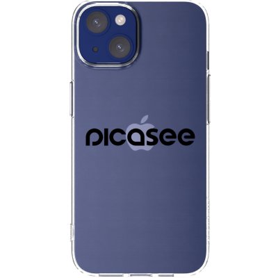 Picasee silikonový průhledný obal pro Apple iPhone 14 - Picasee - new logo - black – Zboží Mobilmania