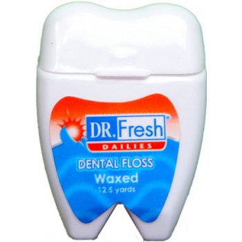 Dr. Fresh Dental Floss mezizubní voskovaná niť páska 10 m