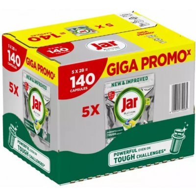 Jar Platinum All In One Giga Pack Lemon tablety do myčky 140 ks – Sleviste.cz