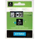 Páska do tiskárny štítků DYMO, 53710, S0720920, 24mm, 7m, černý tisk/průhledný podklad, D1 53710 – Zboží Mobilmania
