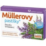 Dr. Müller Müllerovy pastilky šalvěj, vitamin C bez cukru zdravotnický prostředek při chřipce a nachlazení 36 ks – Zboží Mobilmania