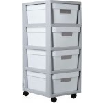 Curver Infinity 4 x 11 l bílý – Zboží Mobilmania