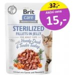 Brit Care Cat Sterilized Fillets in Jelly Hearty Duck & Tender Turkey 85 g – Sleviste.cz